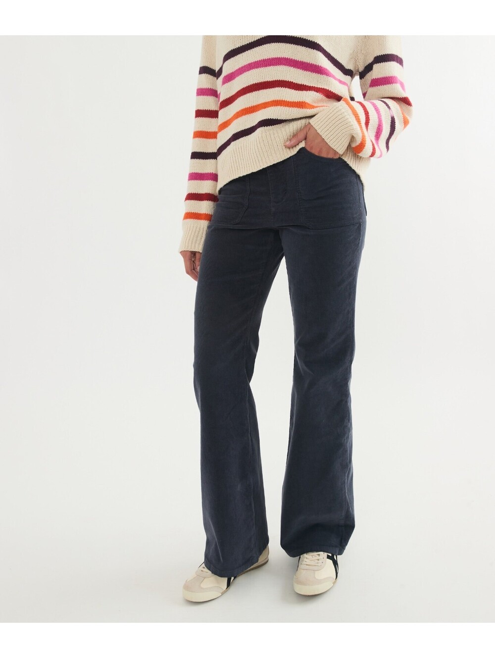 Marine Layer Navy Corduroy Flare Pants - Size 4 (EUC)